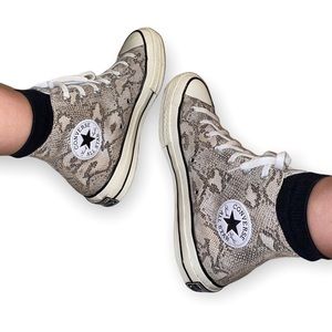 Snake print converse